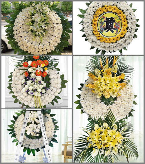 广东江门市台山市冲蒌镇竹湖村花圈速递